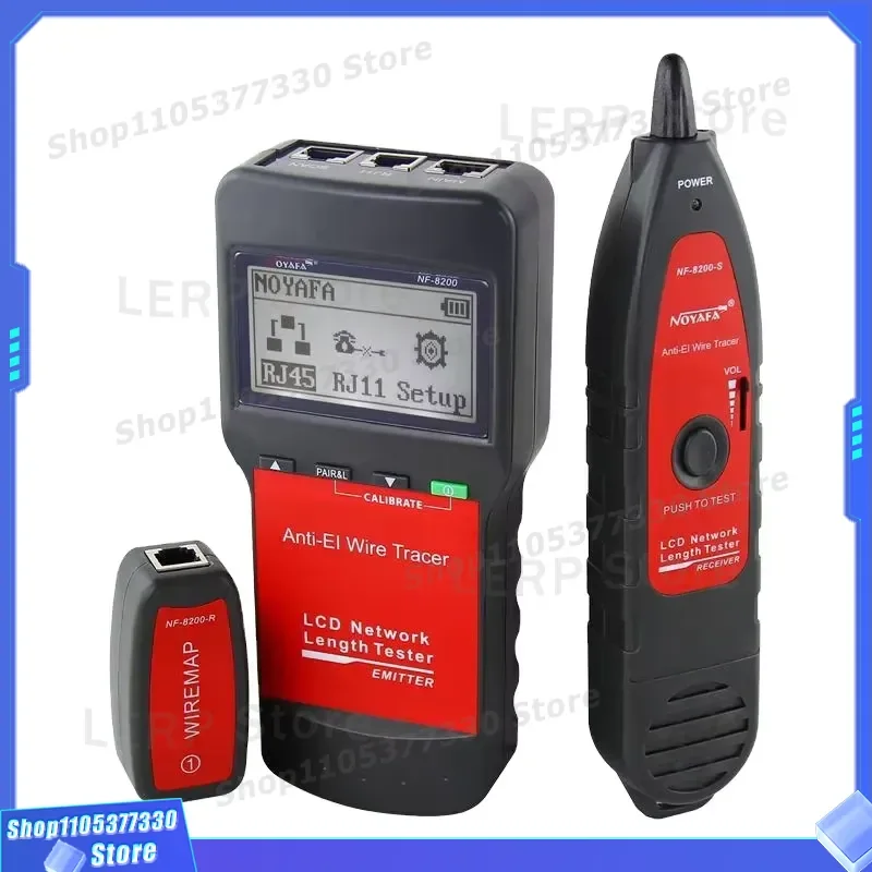 NOYAFA NF-8200 LAN Network Tester Length Measurament Function Anti-Jamming Wire Tracker Fiber Optic