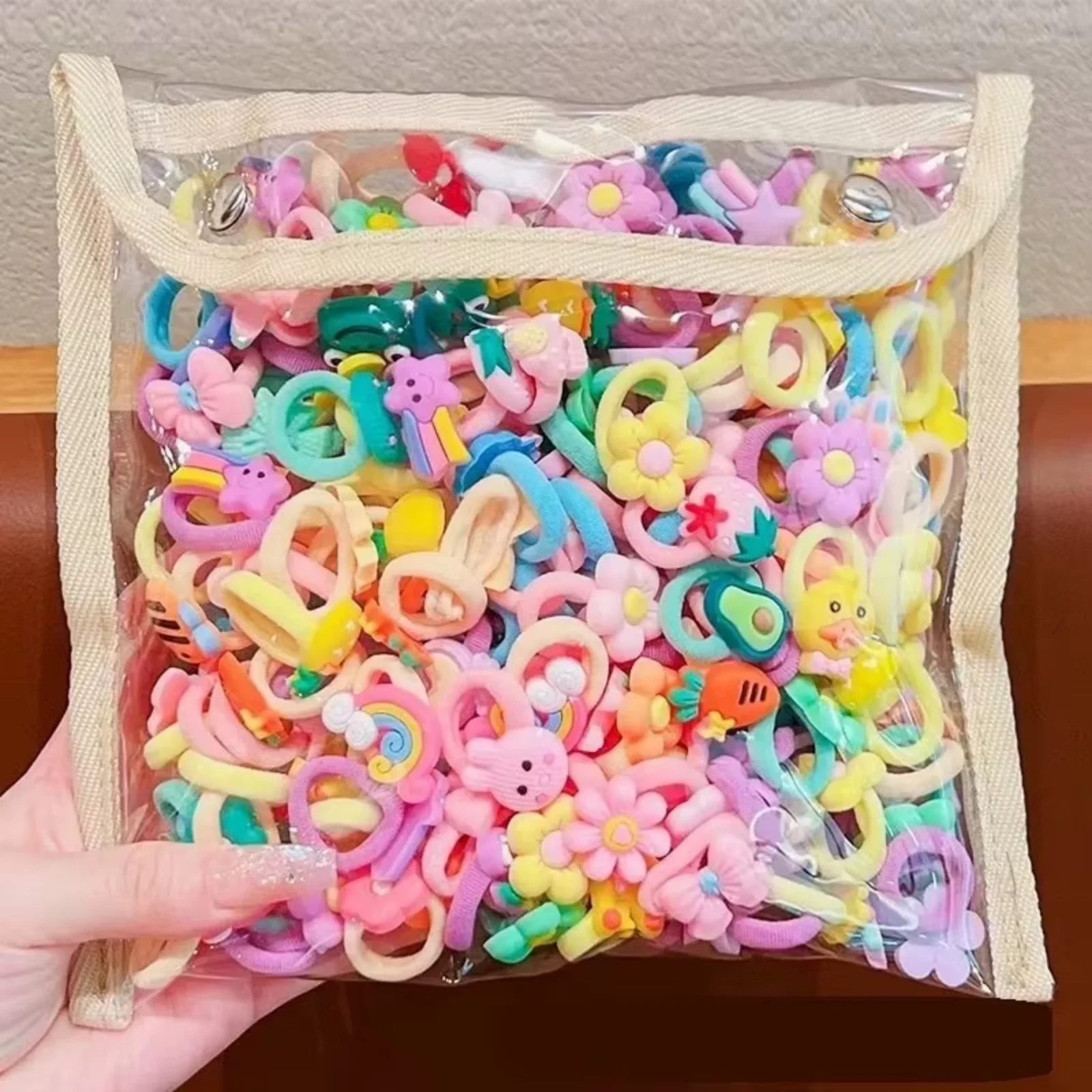 20-40 Piezas/Set de Bandas Elásticas para el Cabello para Niños, Diademas de Dibujos Animados, Nuevas y Lindas Bandas para el Cabello de Bebé, Accesorios para el Cabello