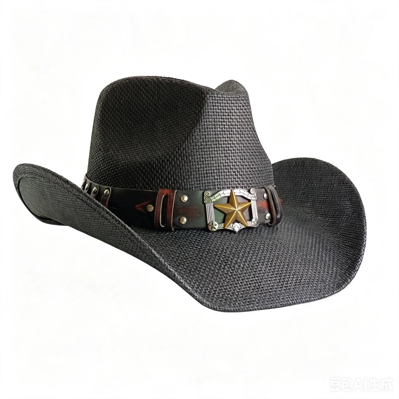 Straw Western cowboy Hat Decal accessories Men women wide Brim Pasture straw hat cowboy solid hat chapeau cowboy