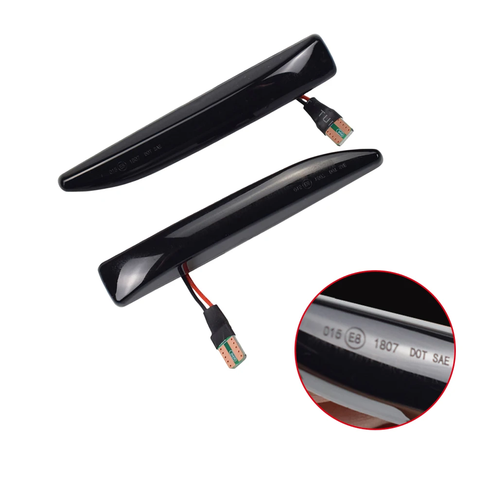 Smoked Car Led Lights For BMW E66 E67 E68 Dynamic LED Side Marker Blinker Lights