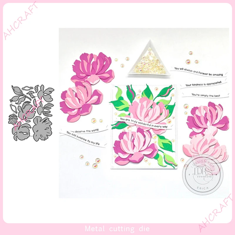 Chrysanthemen-Metall-Stanzformen für DIY Scrapbooking, Fotoalbum, dekorative Prägung, Papier, Karten, Basteln, gestanzt, 2022,
