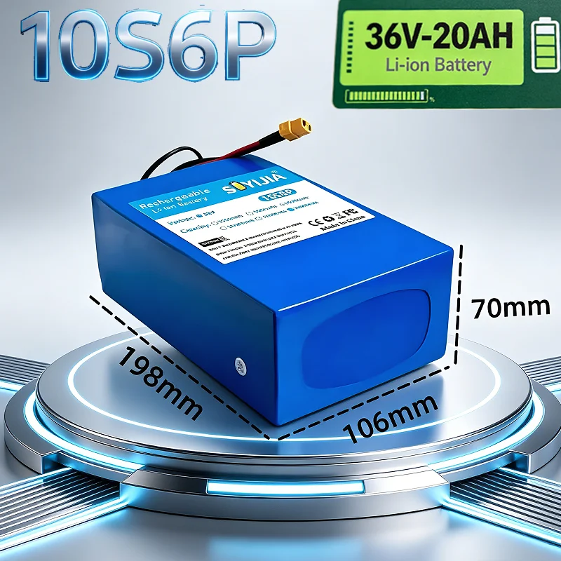 For E-Bike Scooter Skateboard Built-In Full BMS Protection High Capacity Stable Output Safe Rechargeable Power Battery Pack