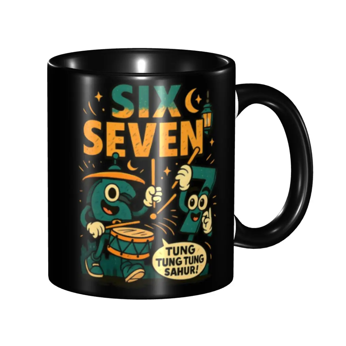67 Six Seven 6-7 Funny Italian Brainrot 67 Six Seven 6-7 Funny Italian Brainrot Accessories Coffee Mugs Fun Cup Gift