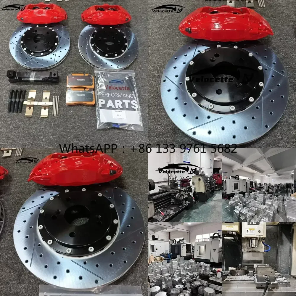 WSQ High Performance F50 Racing Brake Kit 4 Piston Calipers 330mm-355mm Brake Disc for Golf 7 GTI Lancer Rally