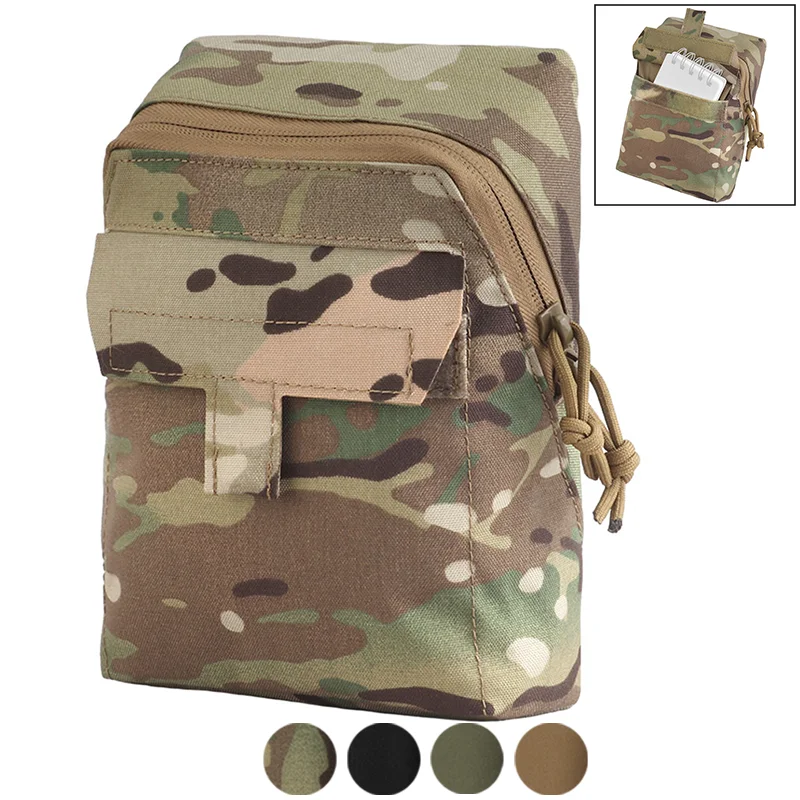 

Lightweight Multi-Functional Utility Storage and Organizer Pouch, MOLLE Vest-Compatible with Drainage Port