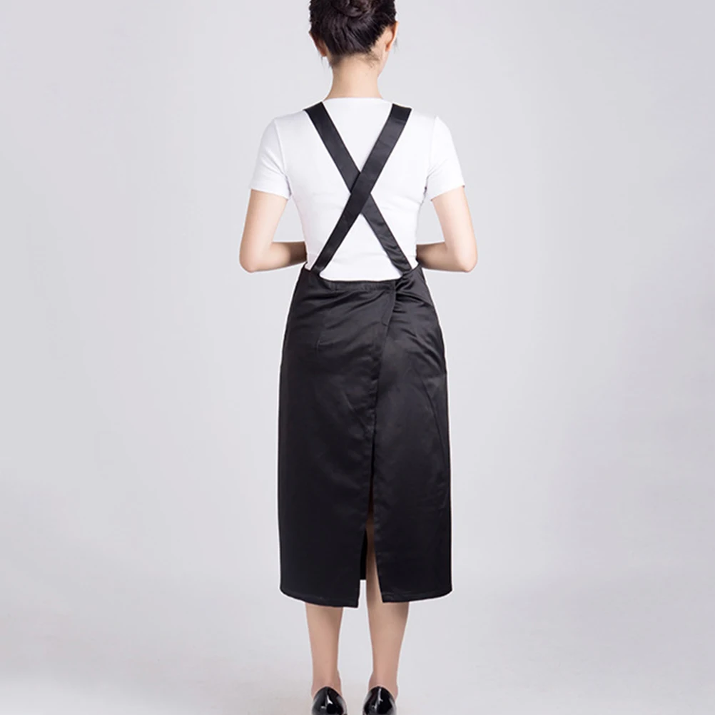 

Stylish Sleeveless Hairdressing Apron For Barber Shop Material With Pockets Professional Use Fashionable Design Long
