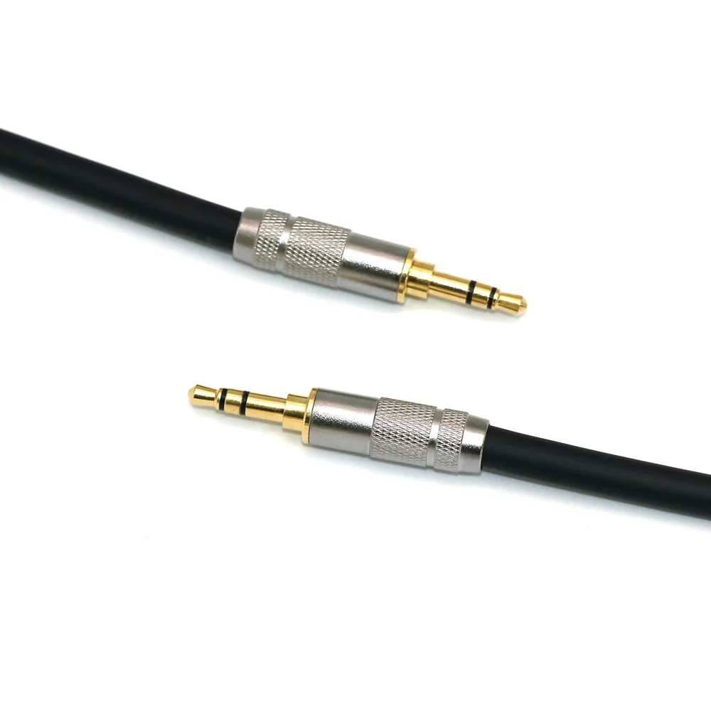 HiFi AUX Cable 3.5mm Audio Speaker Cable Straight TRS to 90 Degree TRS Jack for Guitar Gold-Plated Auxiliary Car Earphone Cable