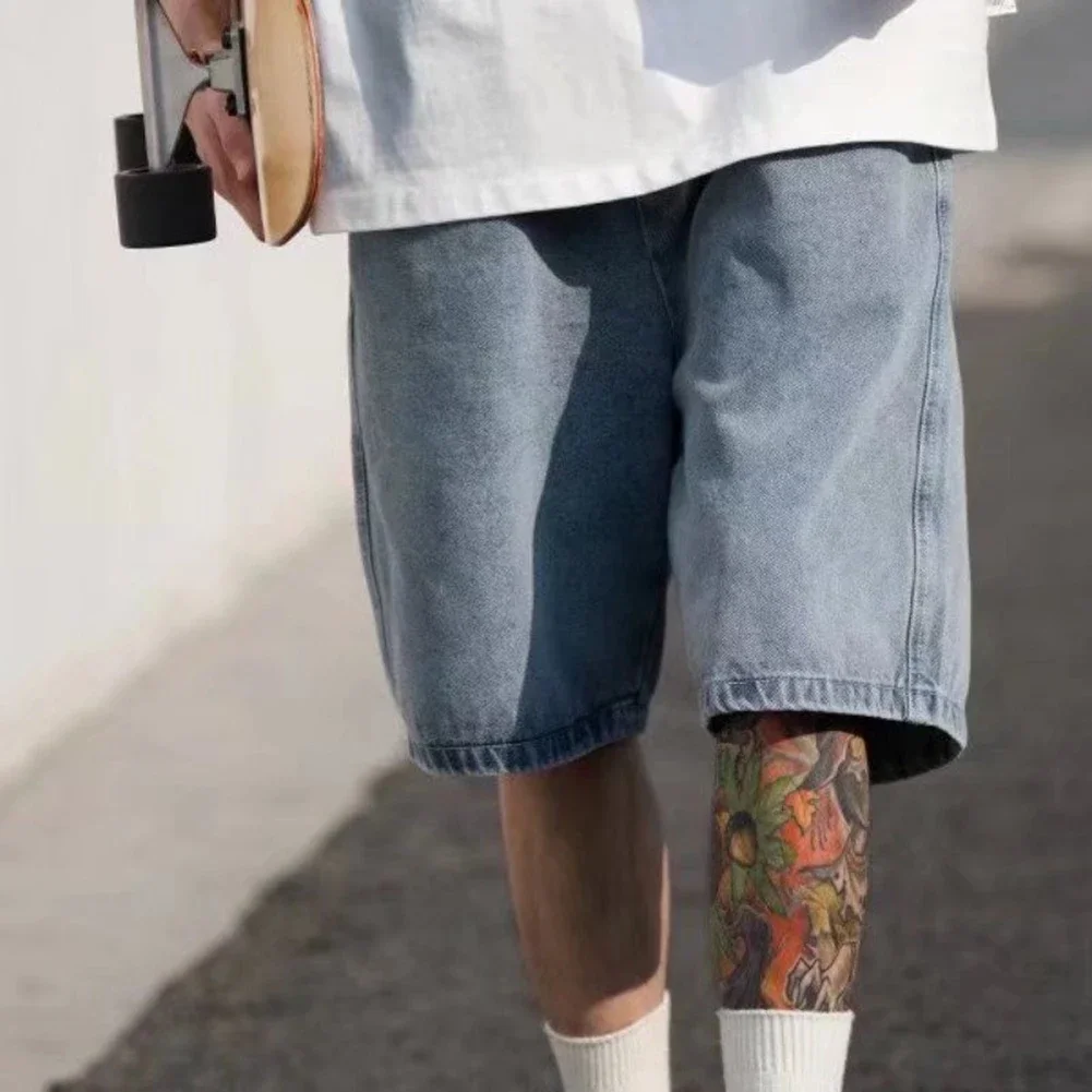 

Повседневные шорты Модные мужские шорты 3XL 4XL Мужские джинсовые шорты сплошной узором Универсальный стиль Совершенно новый сорт