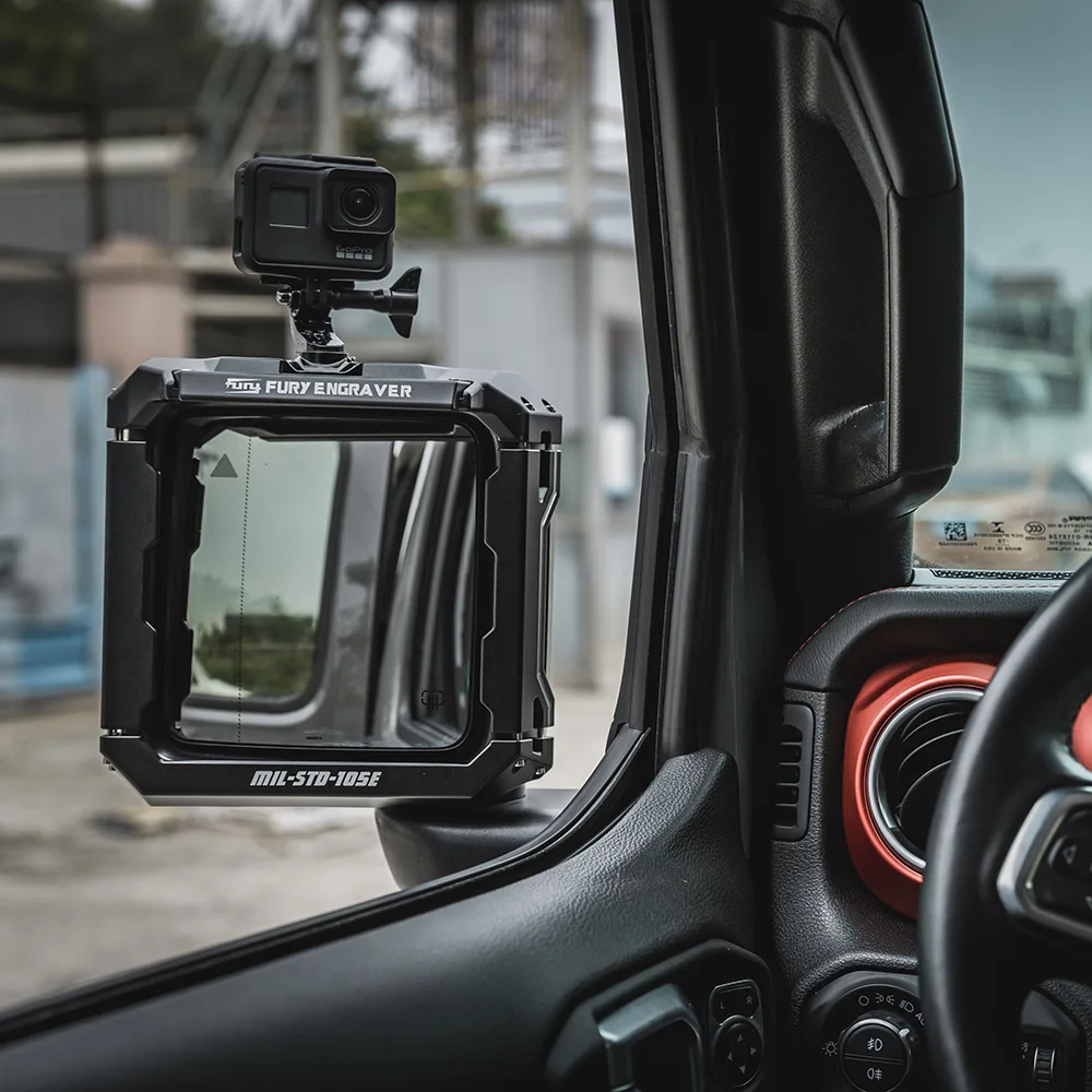 SXMA F2007 2 Pieces Rearview Mirror Cover Cap Square Car Rearview Mirror Rain Eyebrow Protector for Jeep Wrangler JL 201