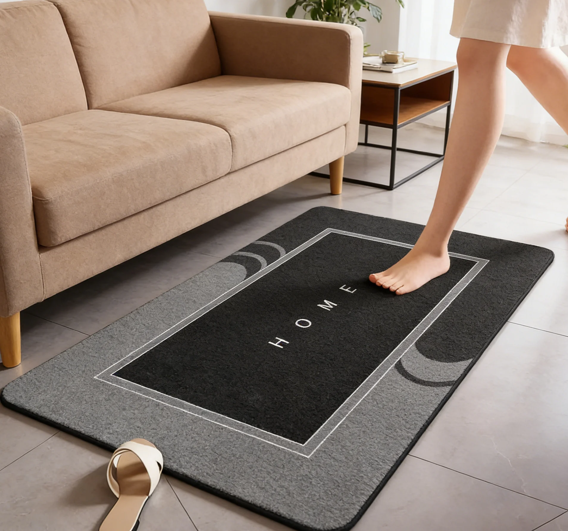 

Super Absorbent Diatomite Bath Mat | Non-Slip Fast Drying Floor Mat