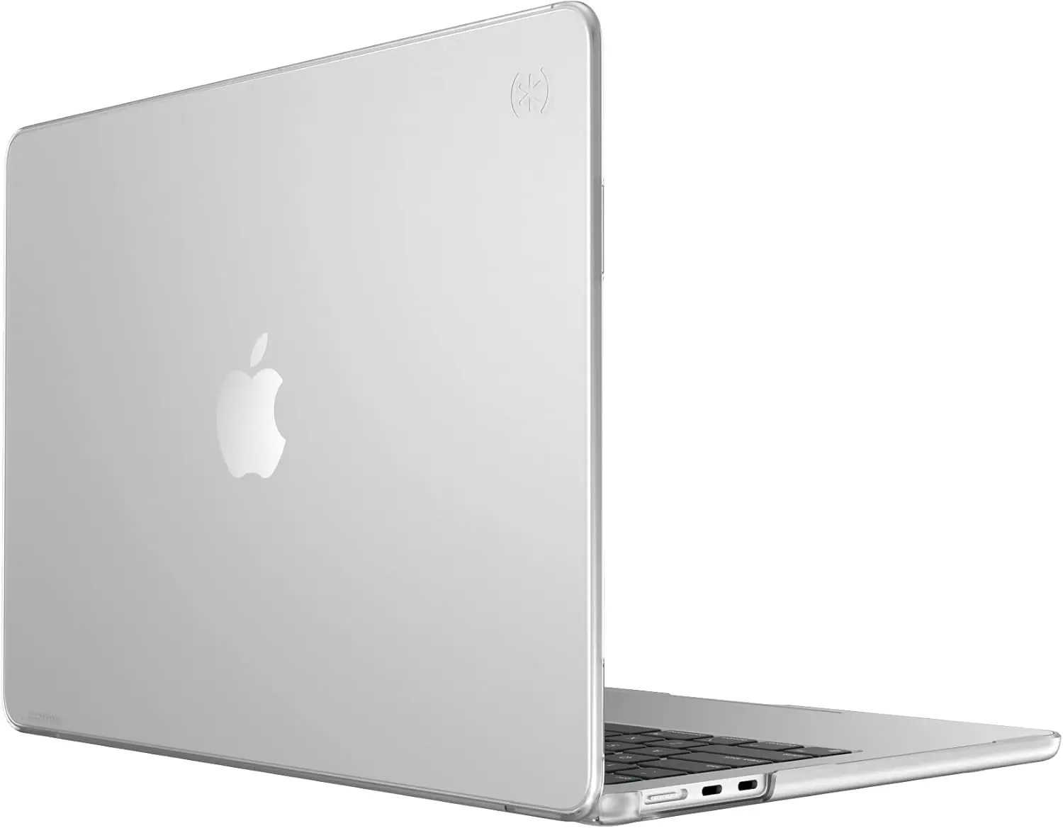 

Прозрачный тонкий жесткий чехол для MacBook Air M2 2022 с надежными креплениями и противоскользящими ножками