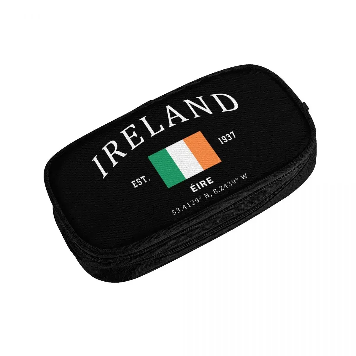 Custom Flag Of Ireland 20 Pencil Cases for Girl Boy Large Storage Irish Pride Patriotic Pen Box Bag Stationery 3