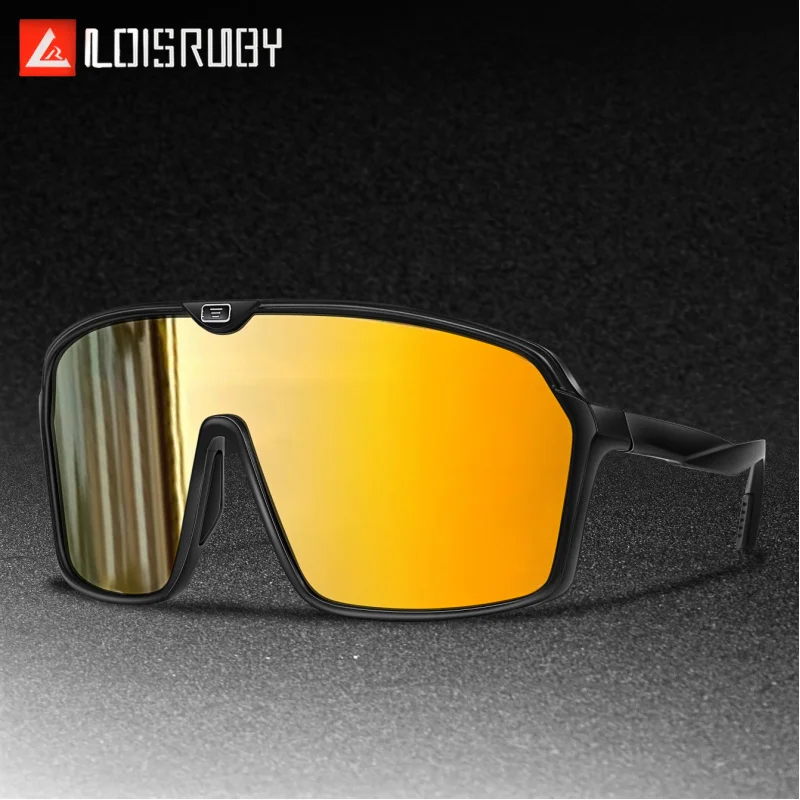 

Cycling One-Piece Sunglasses - Oversized Windproof for Outdoor Sports, Biking & Running