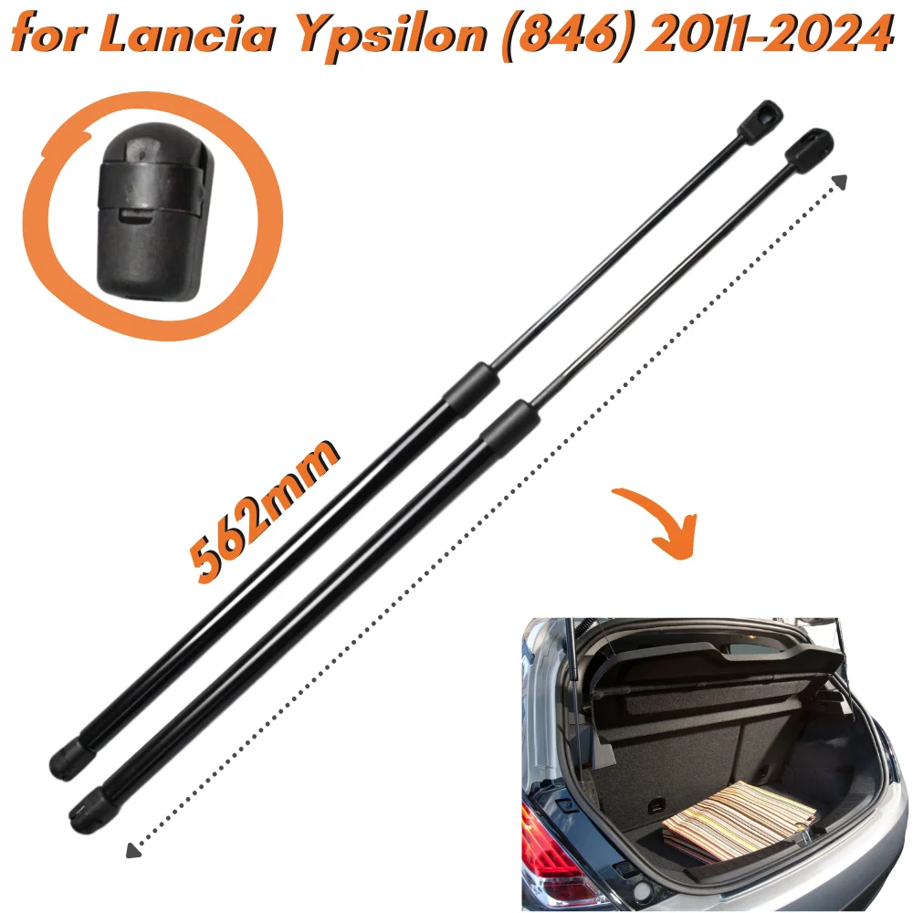 Qty(2) Trunk Struts for MLancia Ypsilon for Chrysler Ypsilon (846) Hatchback 2011-2024 Rear Tailgate Lift Supports Gas Springs