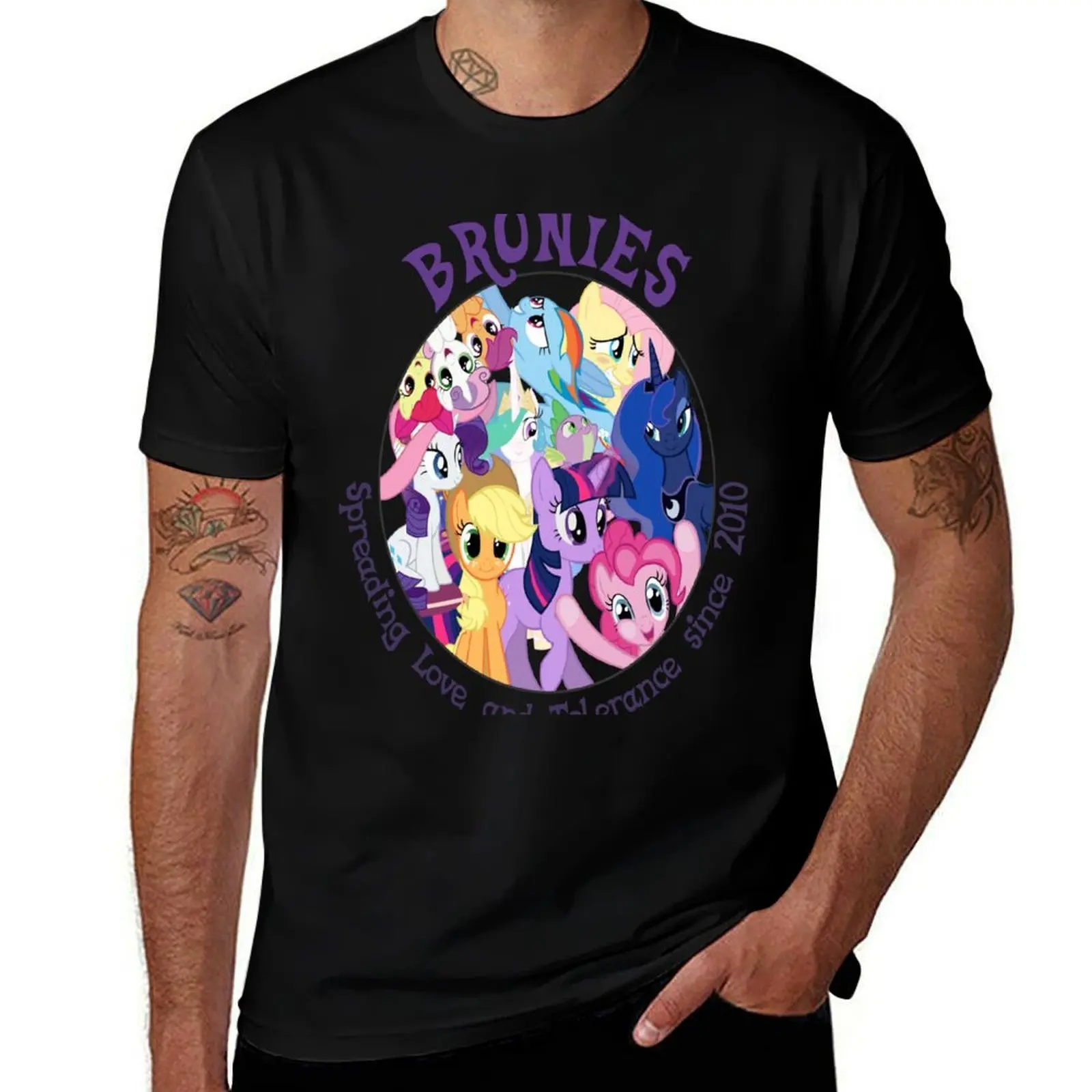 

Bronies, classic logo T-Shirt vintage clothes affliction shirts shirts graphic tees fitted t shirts for men