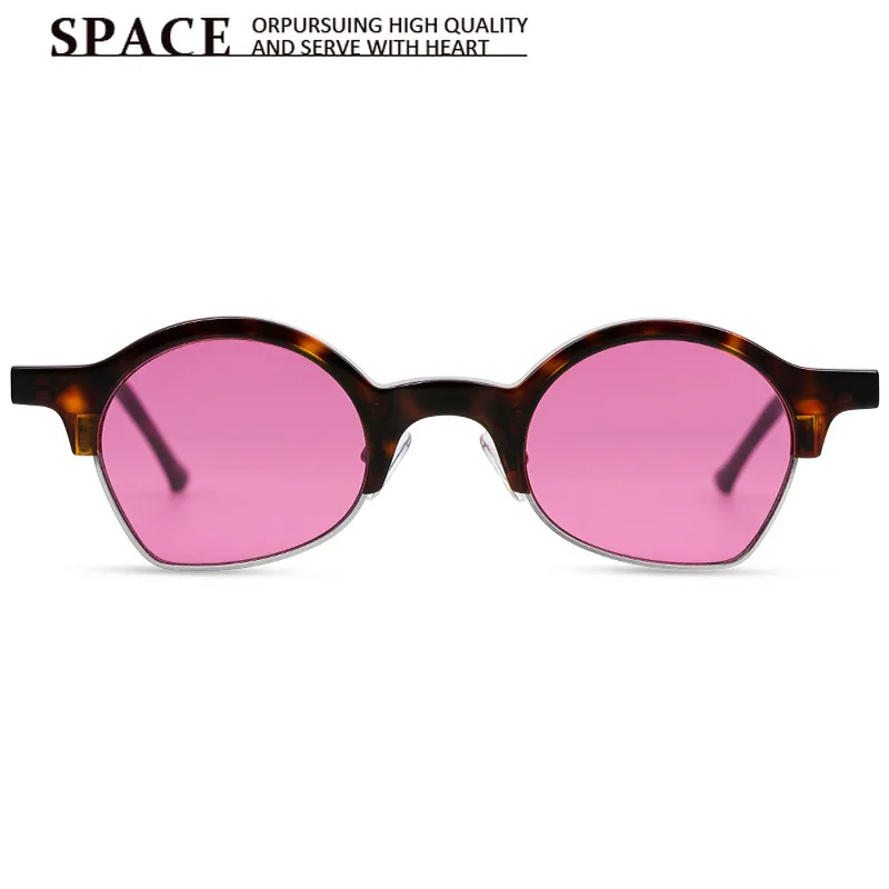 new-vintage-browline-sunglasses-men-women-tortoiseshell-acetate-splicing-metal-half-round-frame-uv400-red-irregular-lenses