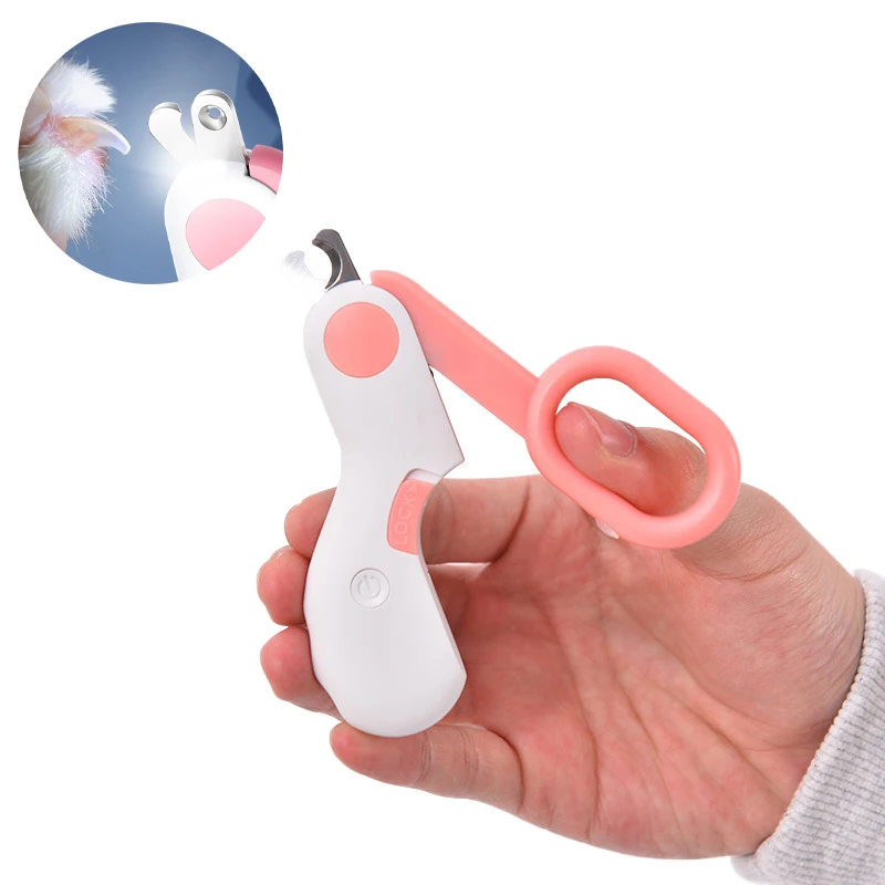 Professional Pet Nail Clipper LED Light Pet Nail Clipper Claw Grooming Scissors for Small Dogs Cats Scissors Dog Accessories