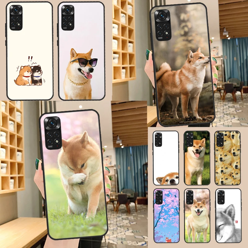 Động Vật Shiba Inu Chó Cho Redmi Note 10 Pro Ốp Lưng Cho Redmi Note 9 8 11 Pro 11S 10S 9S 8T 9A 10A 10C Bao Bọc Điện Thoại