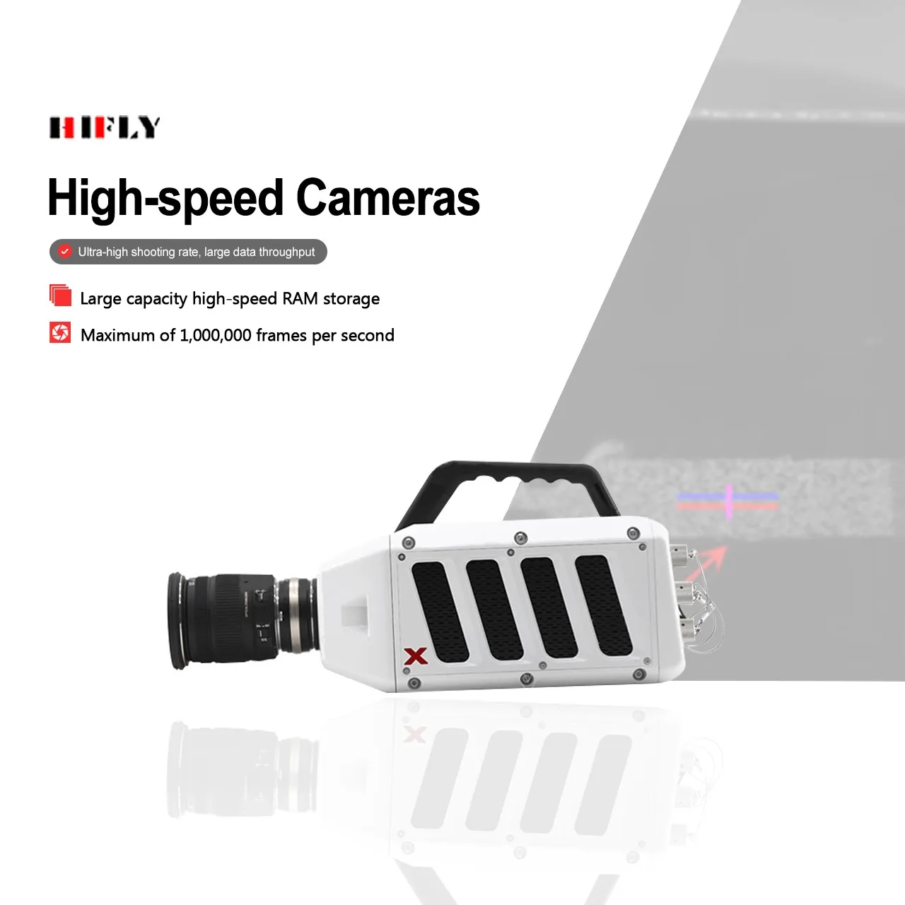 13400FPS Ultra-high Speed 1280*1024 Camera For Slow Motion 16s Scientific Shooting 256G