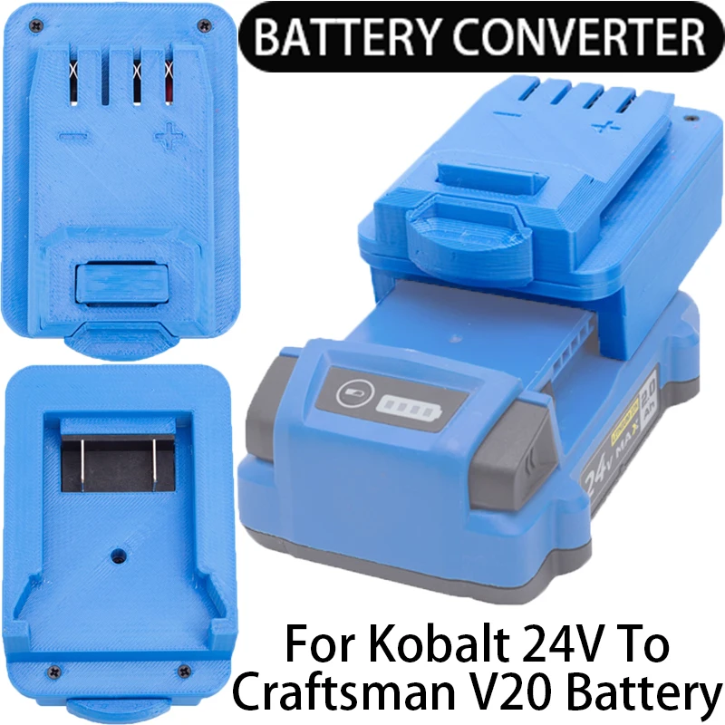 conversor de bateria para artesao v20 ferramentas li ion para kobalt adaptador li ion 24v acessorios para ferramentas eletricas 01