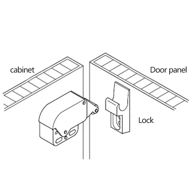 Push Catch Latch Cabinets Lock Automatic Spring Catch System Motorhome Cupboard Doors Furniture Security locks защелка для двери