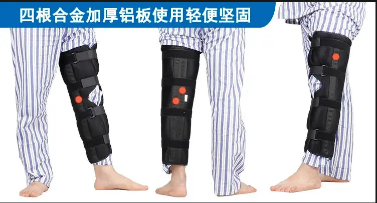 

Orthopedic Leg Posture Corrector Knee Brace Support Pad Patella Knee Fixing Fractures Splint Guard Knee Support left right