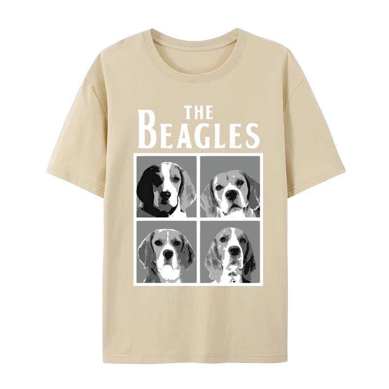 Men Women Cute Beagle Dog The Beagles Graphic T Shirt Animal Lover Casual Short Sleeve 2026 Fashion Daily Cotton Tee Tops
