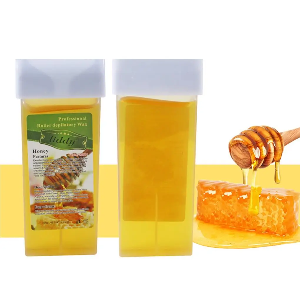 

100g Depilatory Wax Cartridge Hair Removal Cream Beeswax Roll-On Hot Wax