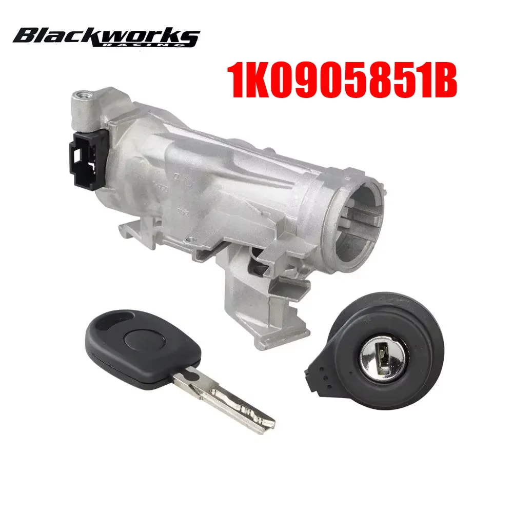 Ignition Starter Switch Steering Lock Cylinder&Key 1K0905851B For Audi A3 8P Touran Tiguan Caddy 2K  VW Golf 2004-2013 MK5 MK6