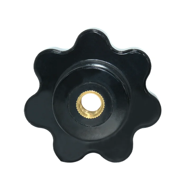 MT652 Bakelite knob handle Square nut coarse internal thread fittings MT653 hand screw seven star handle