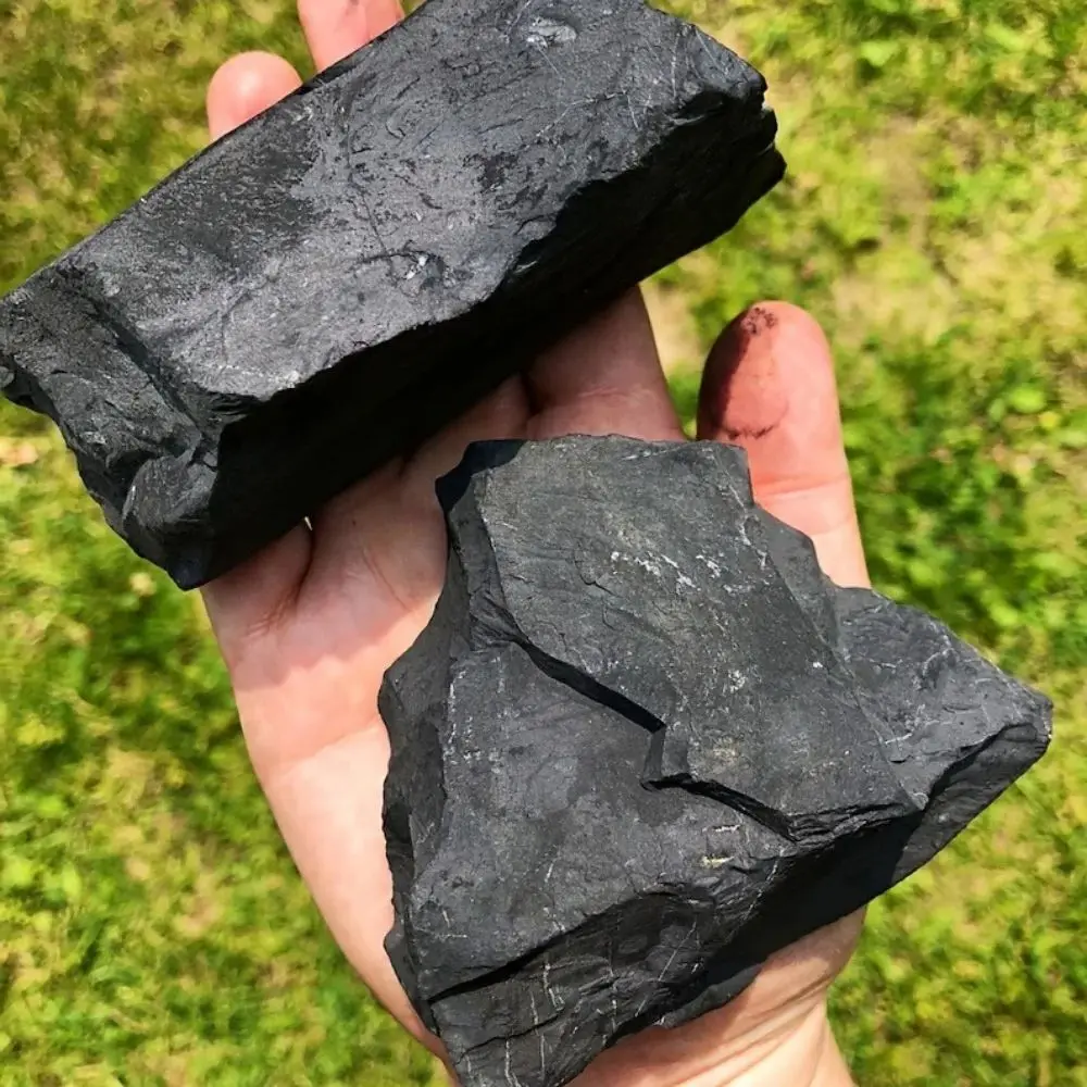 600g Natural Shungite Raw Stone Emf Protection Healing Crystal Mineral Wicca Spiritual Reiki Gravel Root Chakra Stone