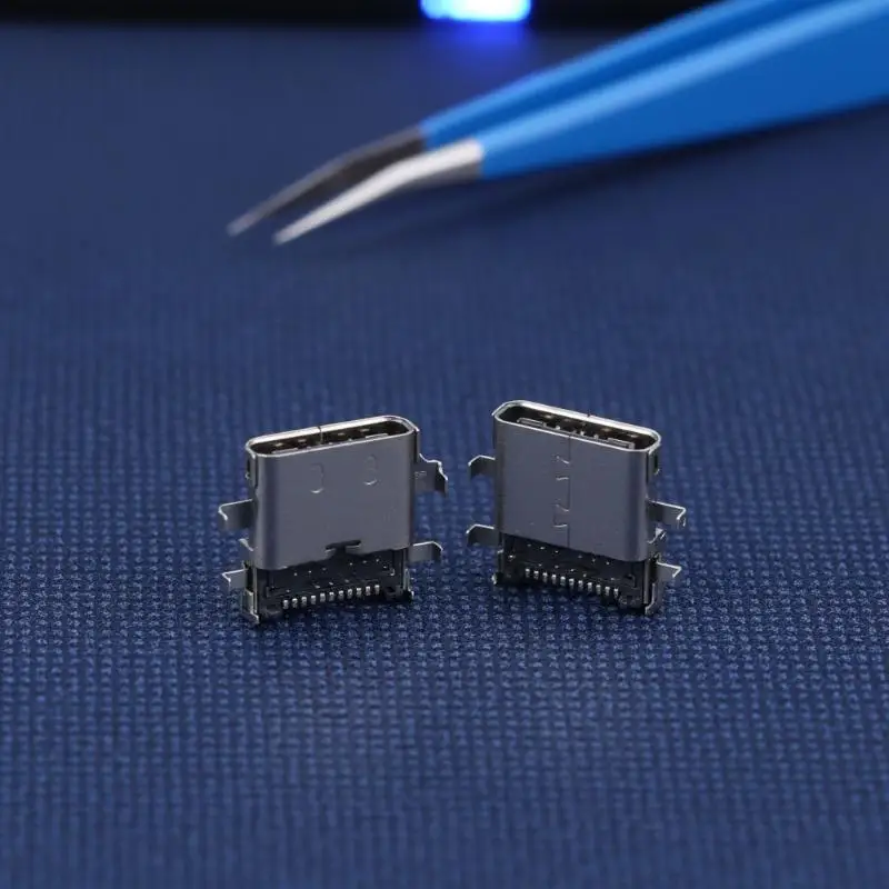 2Pcs Laptop Type-c Charging Port Power Connector Jack For E480 E485 E580 E585 E590 E490 R480 E15 Gen 1 For ThinkPad