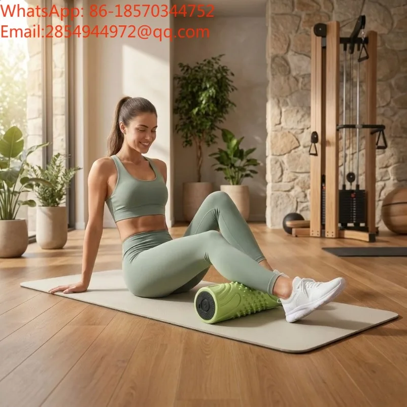 Electric Foam Roller Vibrating Yoga Column Muscle Relaxer Leg Massage Roller Stick