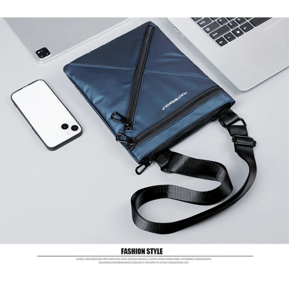 Wasserfeste Herrentasche, Umhängetasche, Lässige Crossbody-Tasche mit Großer Kapazität, Modischer Herrenrucksack – Detail 7
