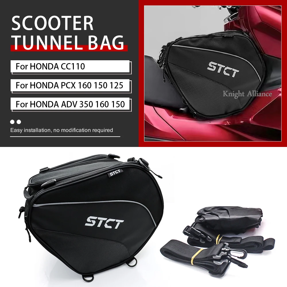 

For HONDA ADV 350 PCX 160 150 125 CC110 PCX150 PCX160 ADV350 Scooter Tunnel Bag Waterproof Fuel Tank Bag Motorcycle Tank Bags