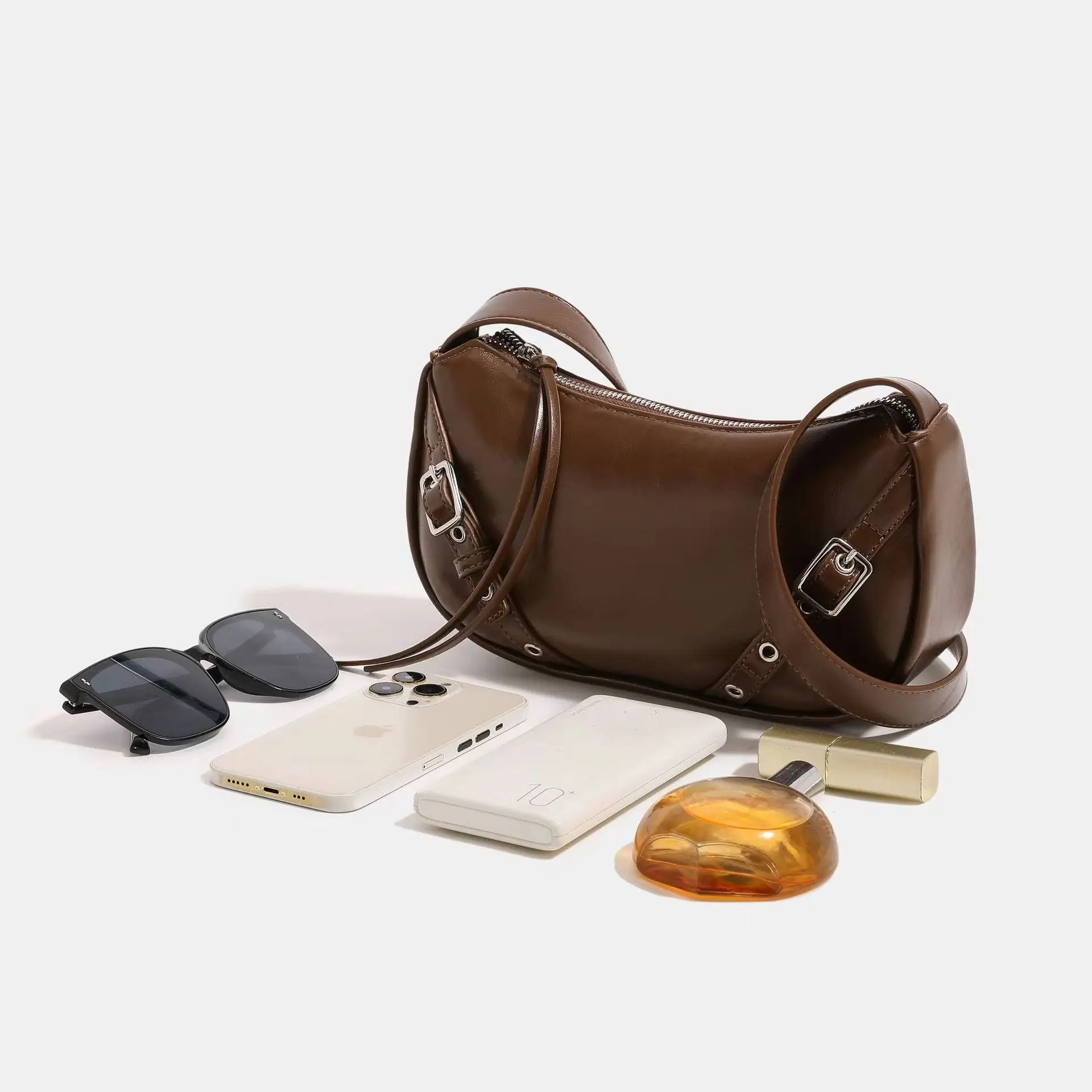 Niche Design Classic Retro Cashew Bag Exquisite And Versatile Armpit Bag High-end Simple Casual Shoulder Bag Cross-body Bag