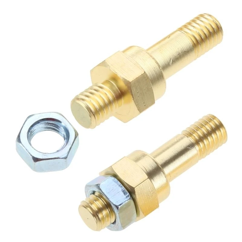 A2UD Long Bolder Battery Side Post Bolt Extender Stifts 3/8 "-16 Messingstollen Nebenpfosten