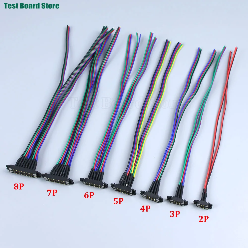  1 Pair  2Pin 3Pin 4Pin 5Pin 6Pin 7Pin 8Pin Spacing 2.5/2.54mm 2A Spring Loaded Male Female Loaded DC Power Socket with wire