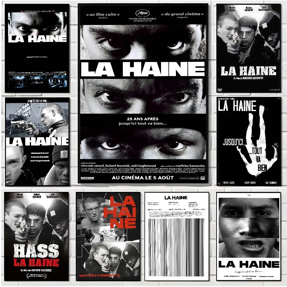 

L-La H-Haine Movies Poster HD art poster for home living room bar office decoration sticky waterproof