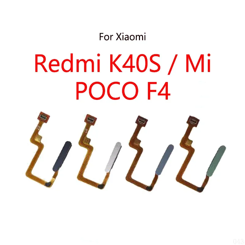 

Home button fingerprint Touch ID power button switch mute side key on/off flex cable for Redmi k40s/Mi Poco F4 Pocophone 5g