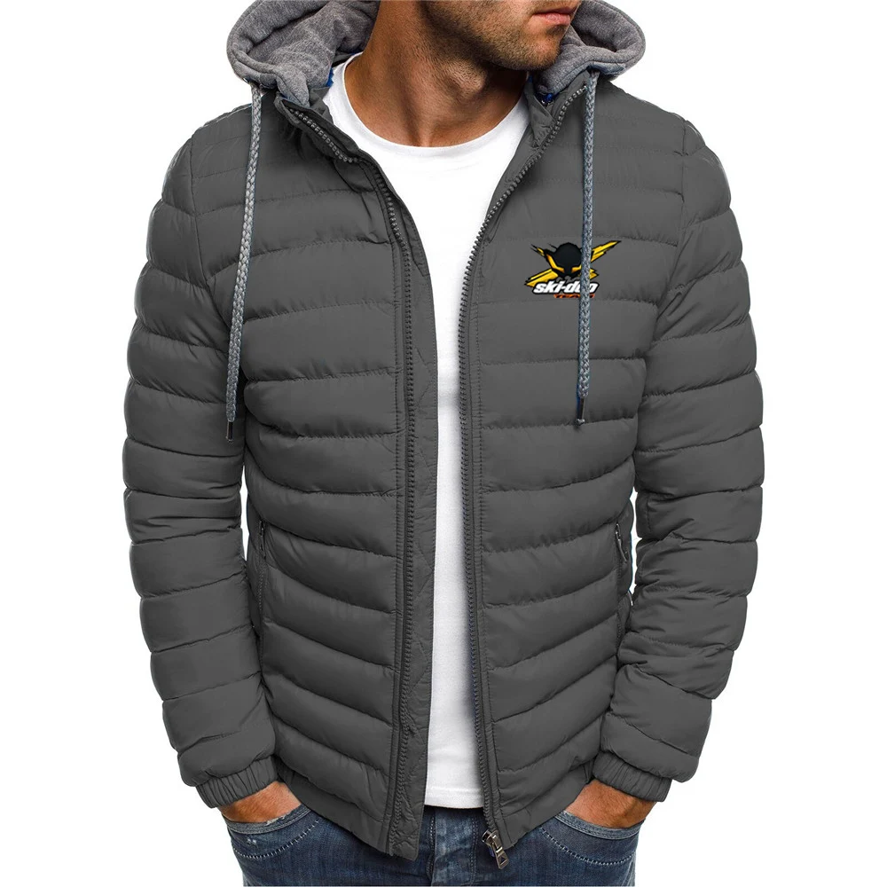 Ski Doo Can-am 2024 New Spring and Autumn Men Hot Sale Classics Seven Color Hooded Cotton Padded Jacket Comfort Versatile Tops