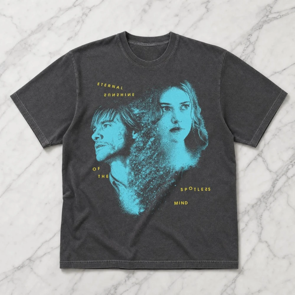 Eternal Sunshine Joel Clementine T-Shirt, Spotless Mind Movie Graphic Tee Grafik-Kurzarm-T-Shirts für Herren für den Sommer, Unisex – Detail 6