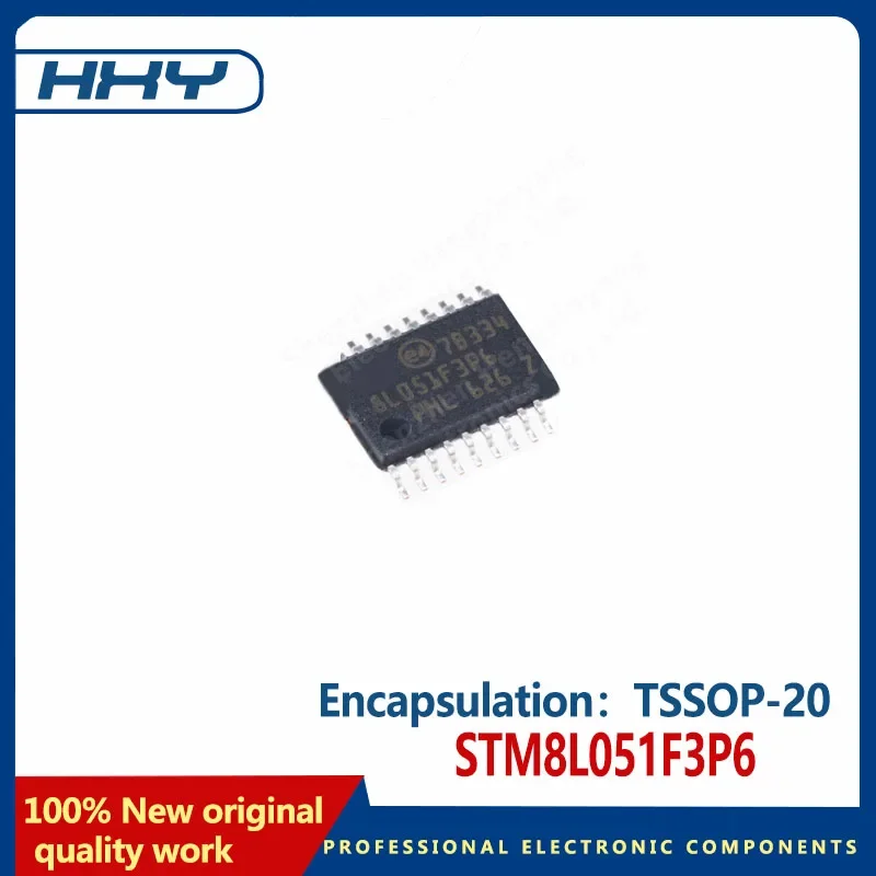 10PCS STM8L051F3P6TR TSOP-20 16MHz/8KB flash memory / 8-bit microcontroller MCU