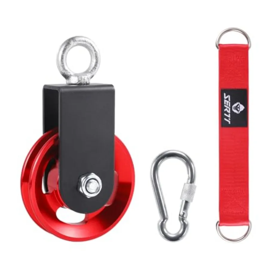 Cable Pulley Wheel for Home Gym Pulley System, Upgraded 90mm Aluminium Alloy Gym Pulley for Maximum 660LBS Load