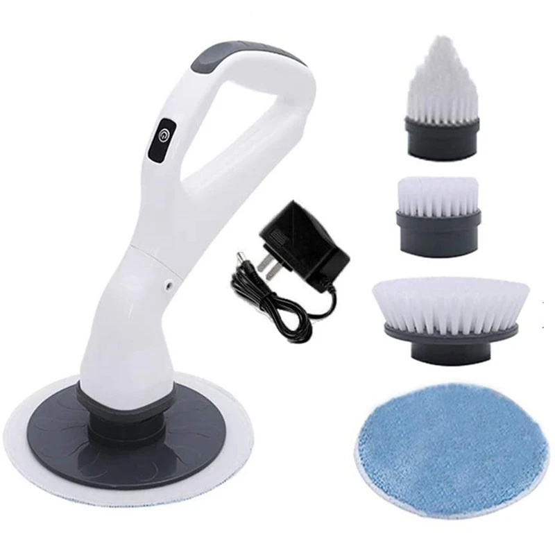 

AT14 Electric Spin Scrubber, Cordless Cleaning Brush Floor Scrubber Bathroom Scrubber For Cleaning Tub,Tile,Sink,Wall US Plug