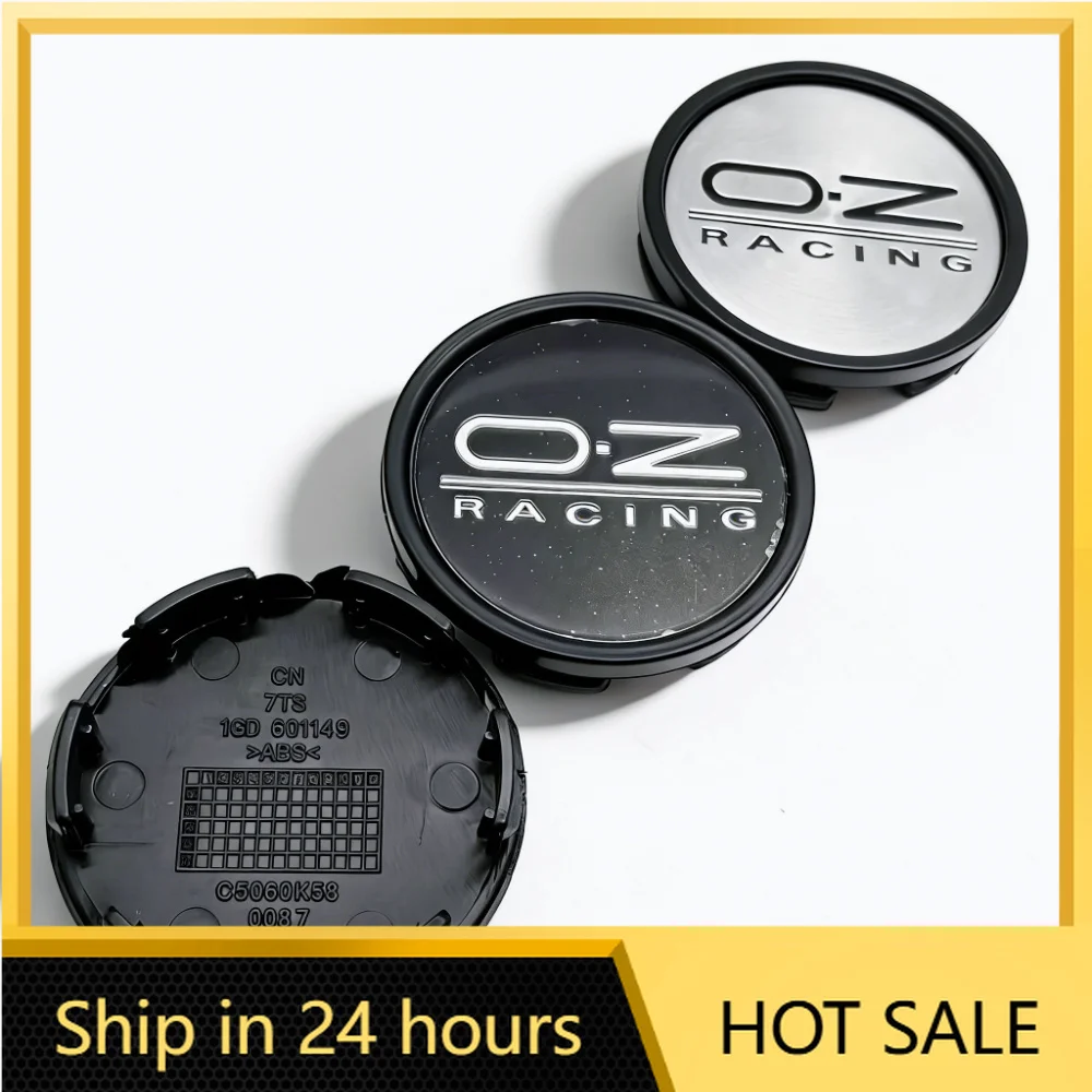 Комплект из 4 колпачков для центра диска колеса 58 мм и 53 мм с логотипом OZ Racing, эмблемой и защитной крышкой от пыли, аксессуары для колесных дисков