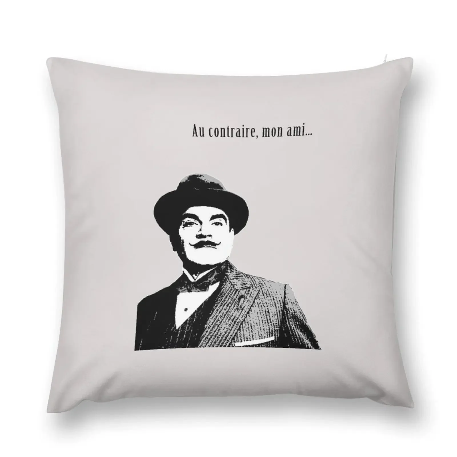 Hercule Poirot Essential T-Shirt Throw Pillow christmas supplies Custom Cushion Photo pillow