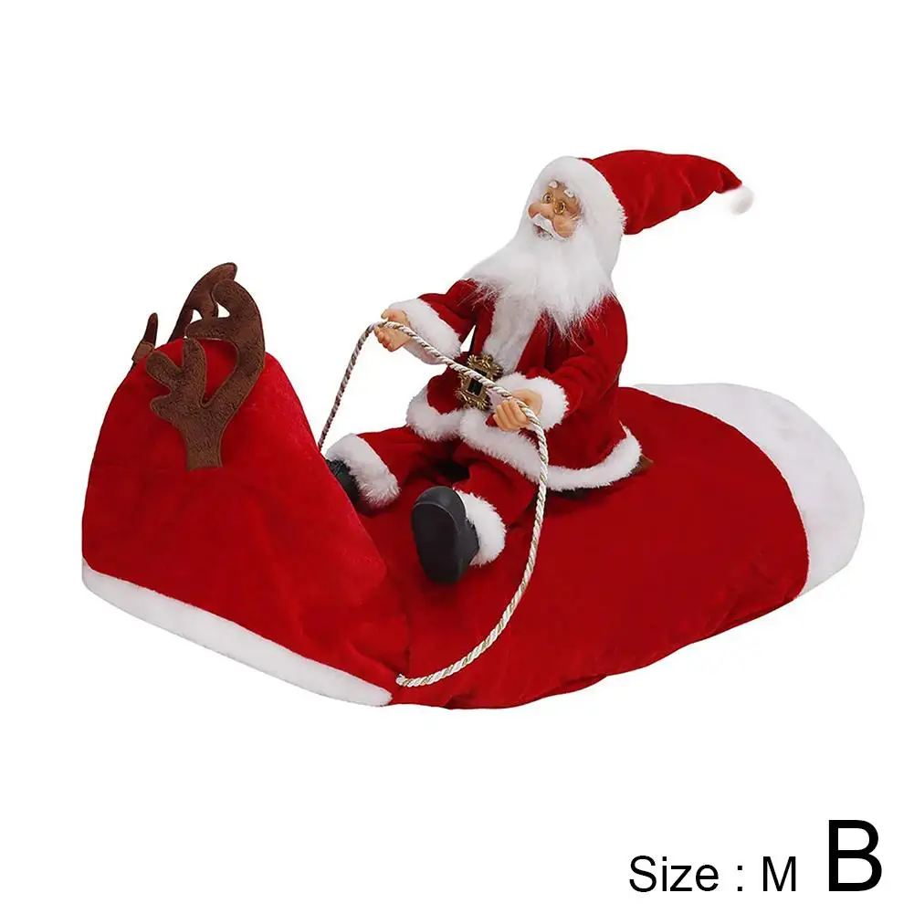 Traje de cachorro de natal bonito roupa de natal santa passeios uma trenó roupas para cães de estimação filhote de cachorro trajes de natal para cães pequenos e médios e3d0