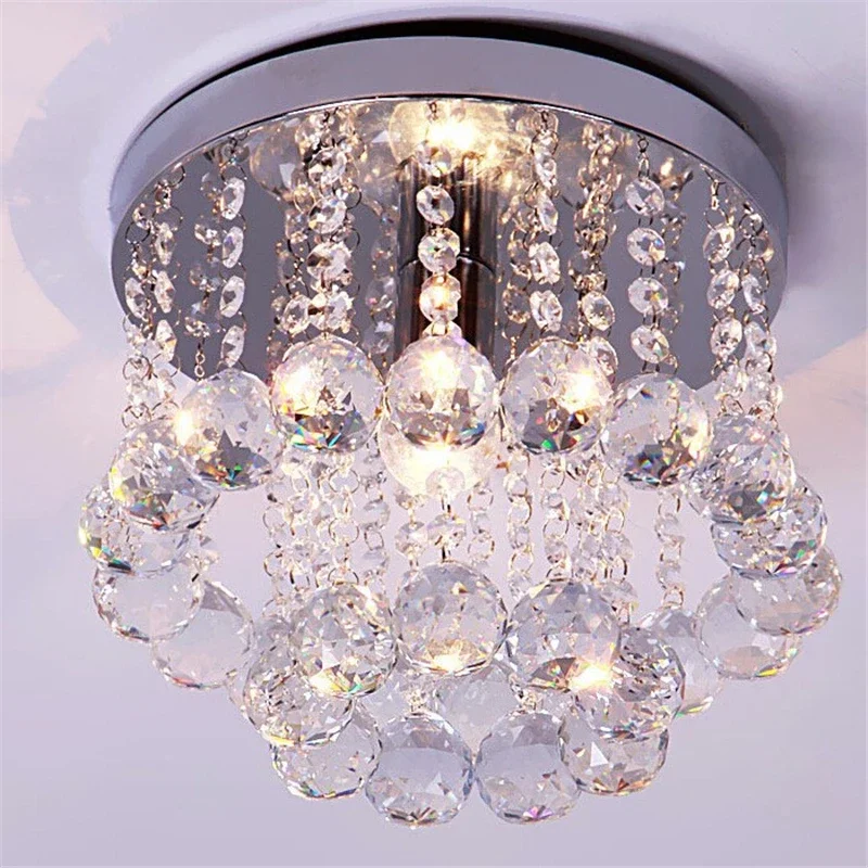 

E14 Ceiling Light Crystal Living Room Foyer Light Home Lights Lustre Fixtures Restaurant Luminarias Luxury Ceiling Light