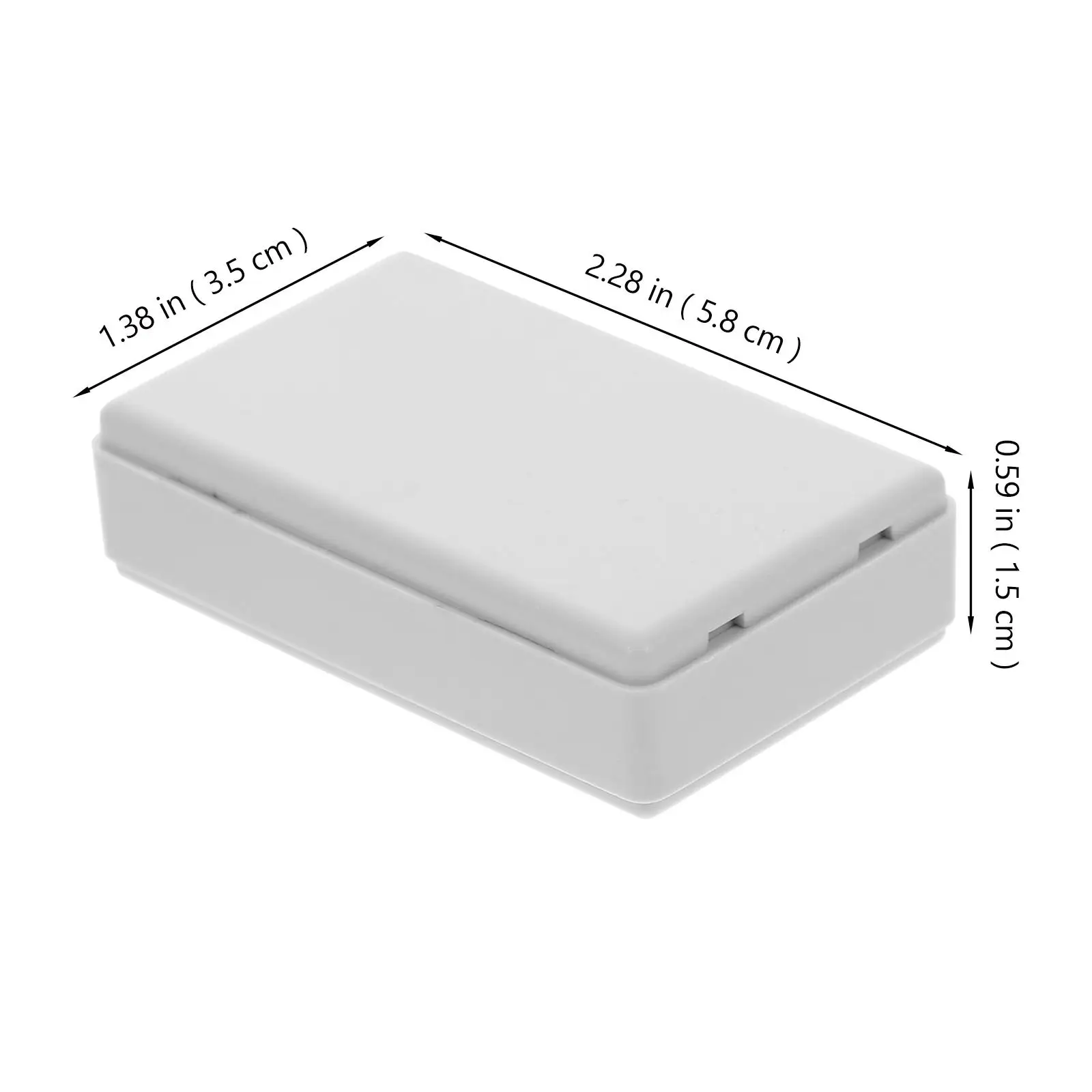 6 Pcs Secret Storage Box 58x35x15MM Hidden Safe Portable Money Hider Black Plastic Junction Box Lightweight